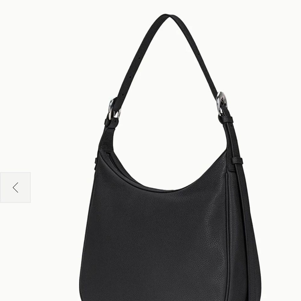 STAUD Pine Hobo Black Pebbled Leather Shoulder Bag - Picture 10 of 10
